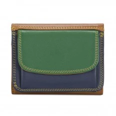 Mini tri-fold wallet Forest color
