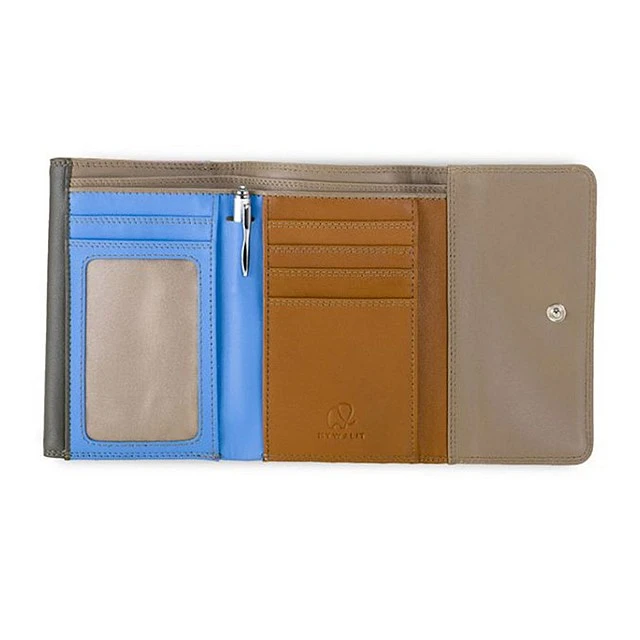 Портфейл Double flap Цвят карамел