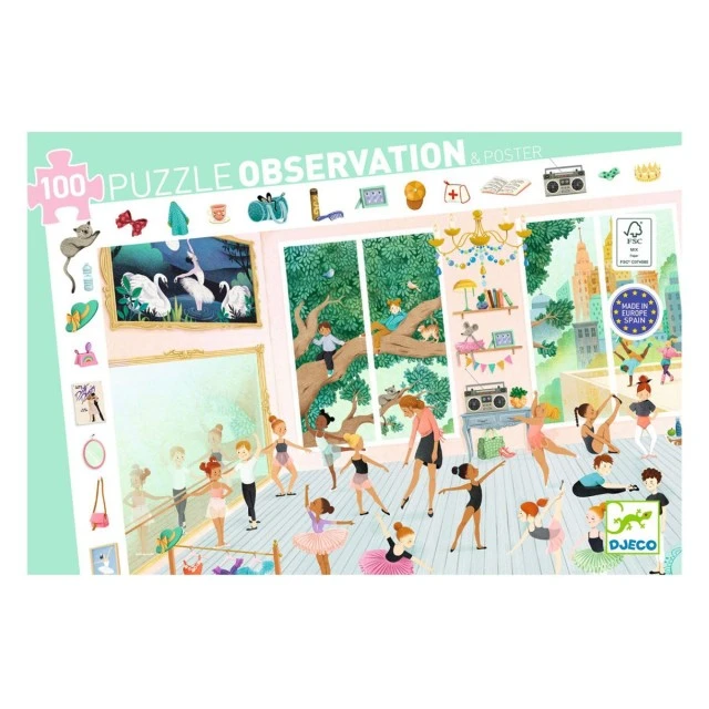 Observation puzzle dance school 100 pieces