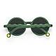 Children's round sunglasses from 0 to 2 years. Color green
