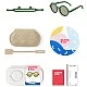 Children's round sunglasses from 0 to 2 years. Color green