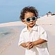 Children's round sunglasses from 0 to 2 years. Color blue