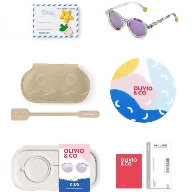 Children’s oval sunglasses from 3 to 5 years. Color pink