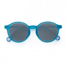 Детски овални слънчеви очила от 5 до 12 г. Цвят синьо