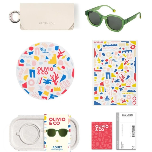 Sunglasses creative D Color green