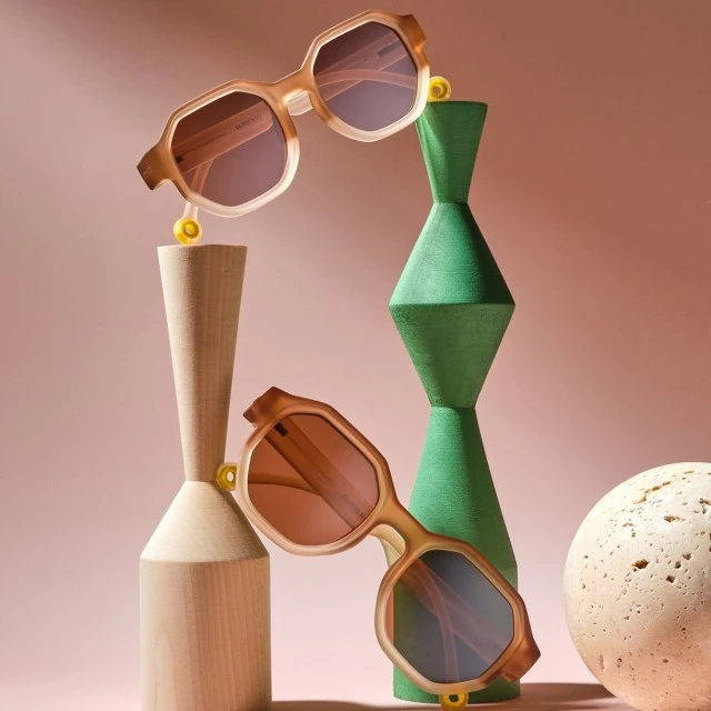 Sunglasses creative D Color amber