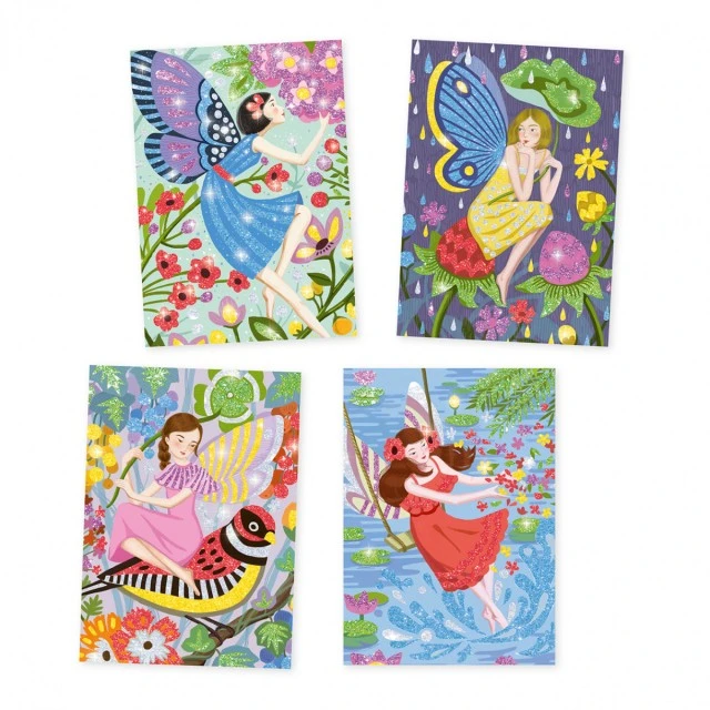 Coloring with brocade gentle fairies