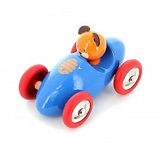 Играчка дърво количка с мечето Марсел