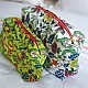 Toiletry bag Brocart decoratief 24cm Color yellow