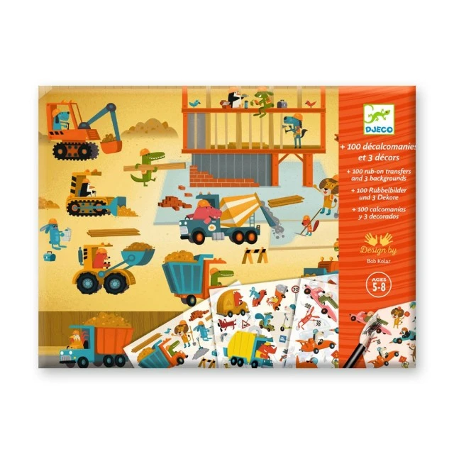 Decoration with vehicle decals on the street