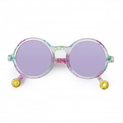 Children’s round sunglasses from 3 to 5 years old. Color pink