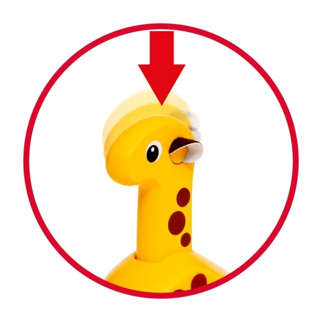 Push toy little giraffe