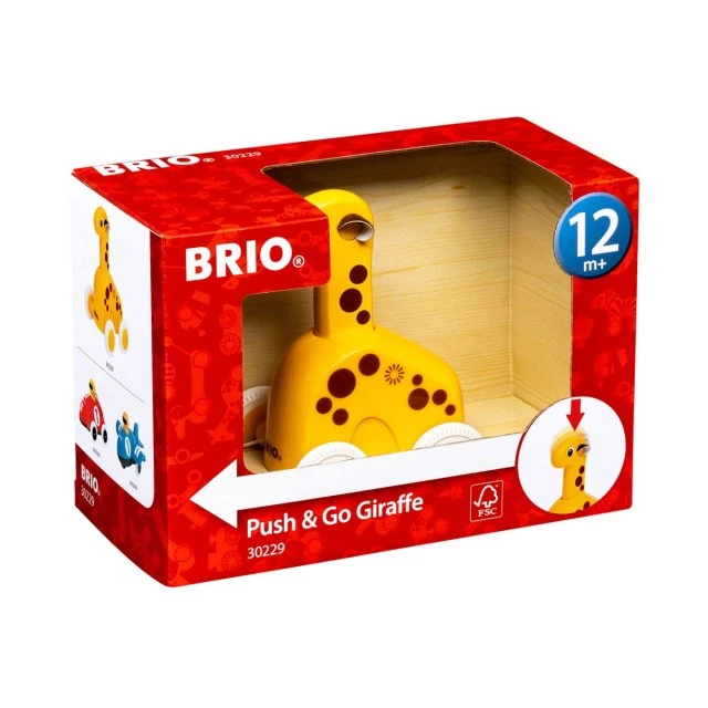 Push toy little giraffe