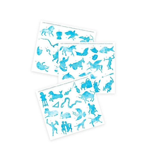 Constellation map with decals