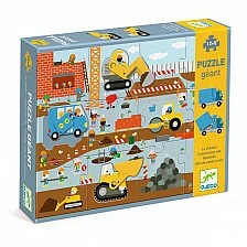 Пъзел с движещи се части строителни машини