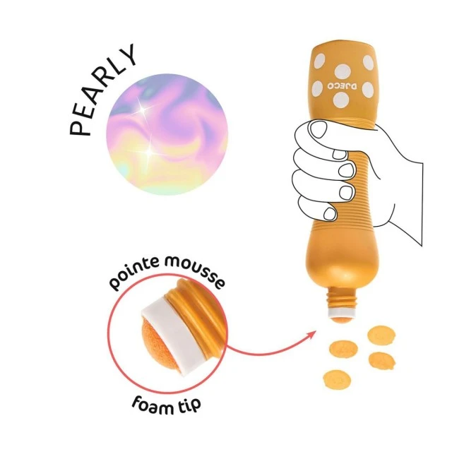 Dotted coloring markers pearl colors