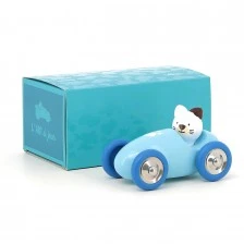Wooden toy cart, the kitten Mariette