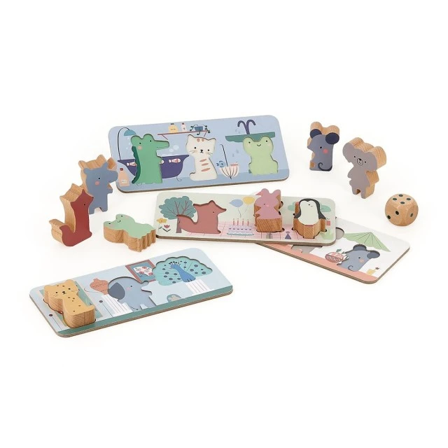 Set of 4 games for the little ones designed by Sarah Betz