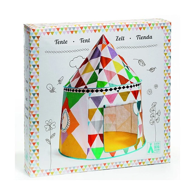 Multicolored tent
