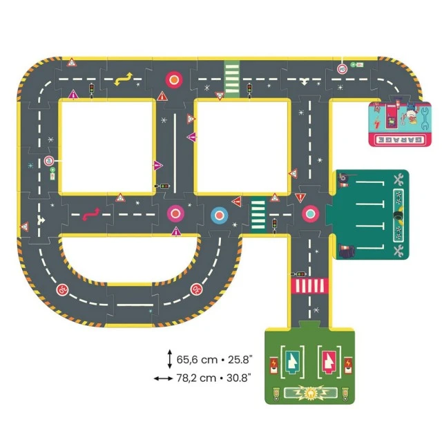 Пъзел гигант вселената на Crazy motors