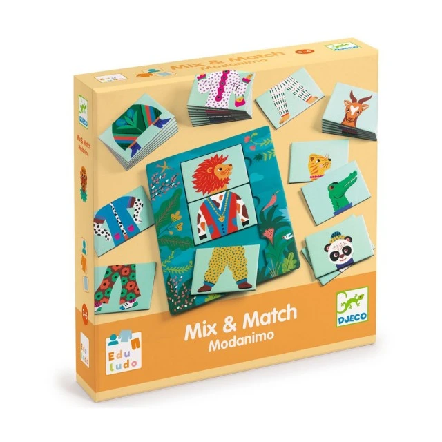 Educational game crazy animals