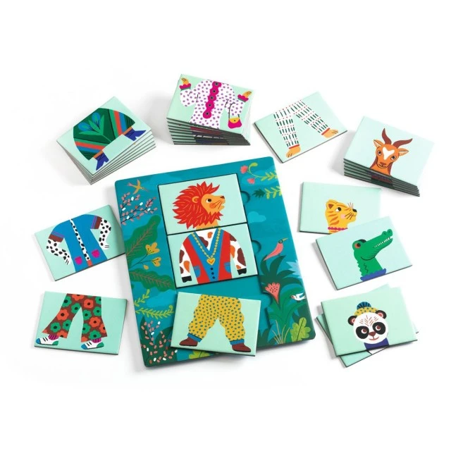 Educational game crazy animals