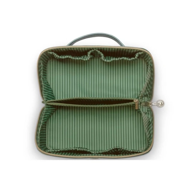 Cyrille cosmetic bag, green color