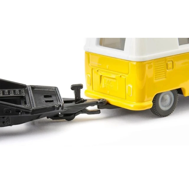 Toy van VW T1 with trailer and VW turtle