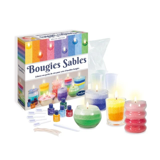 Game studio make sand candles