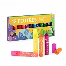 Large colored felt-tip pens 12pcs.
