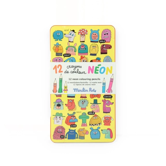 Colored pencils 12pcs neon colors