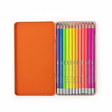 Colored pencils 12pcs neon colors