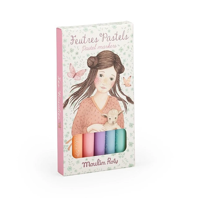 Felt-tip pens pastel colors 6pcs.