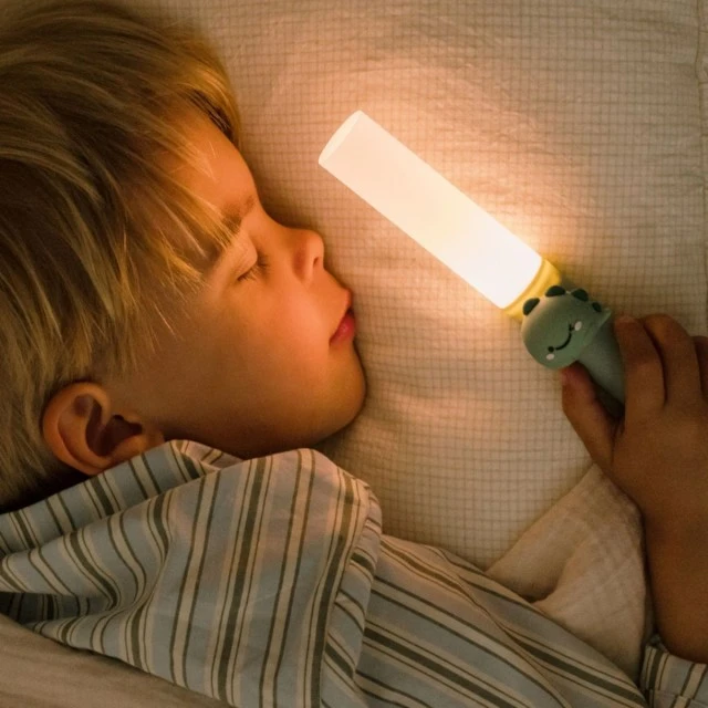Children’s lamp with magnetic stand Dinosaur motif