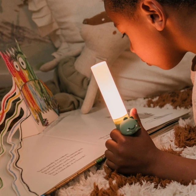 Children’s lamp with magnetic stand Dinosaur motif