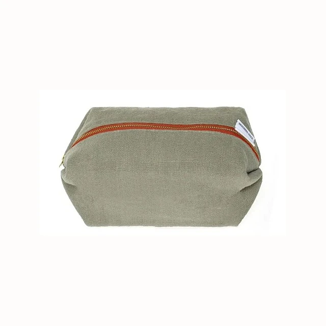 Brera lino cosmetic bag 20 cm Stone color