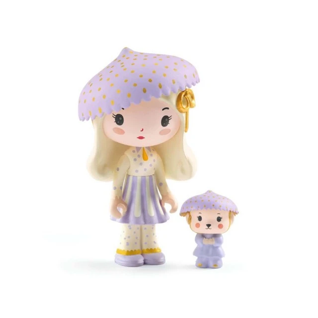 Jill and Jerry figurine and their Tinny flying car