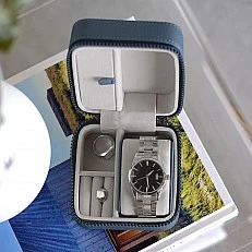 Watch and jewelry box Color blue