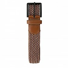 Braided belt Color brown/white