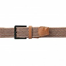 Braided belt Color brown/white