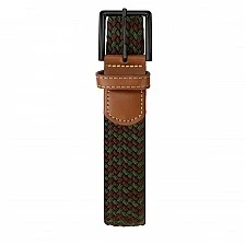 Knitted belt Color green/brown