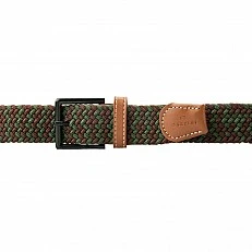 Knitted belt Color green/brown