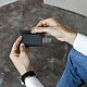 Портфейл Trifold с джоб за монети и 10 карти Цвят черно