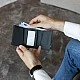Портфейл Trifold с джоб за монети и 10 карти Цвят черно