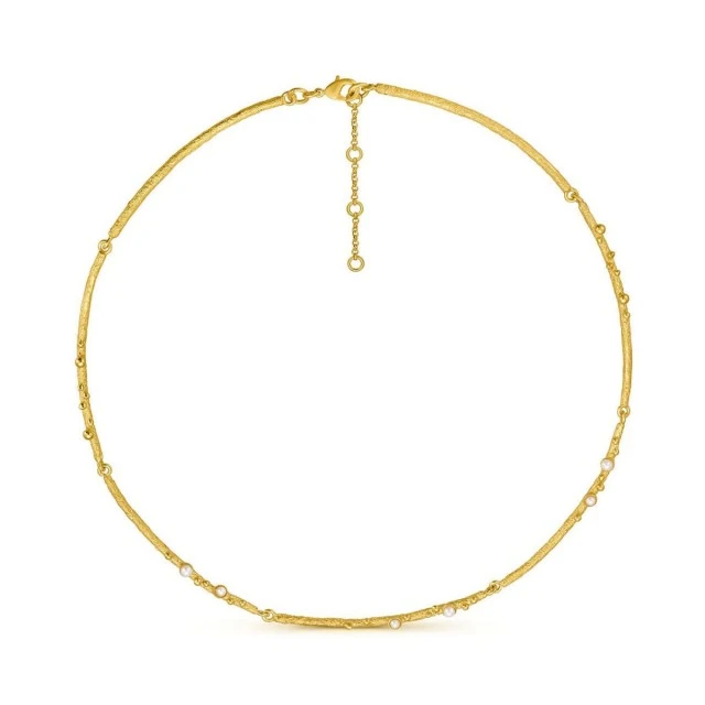 Guspira necklace silver with gold plating