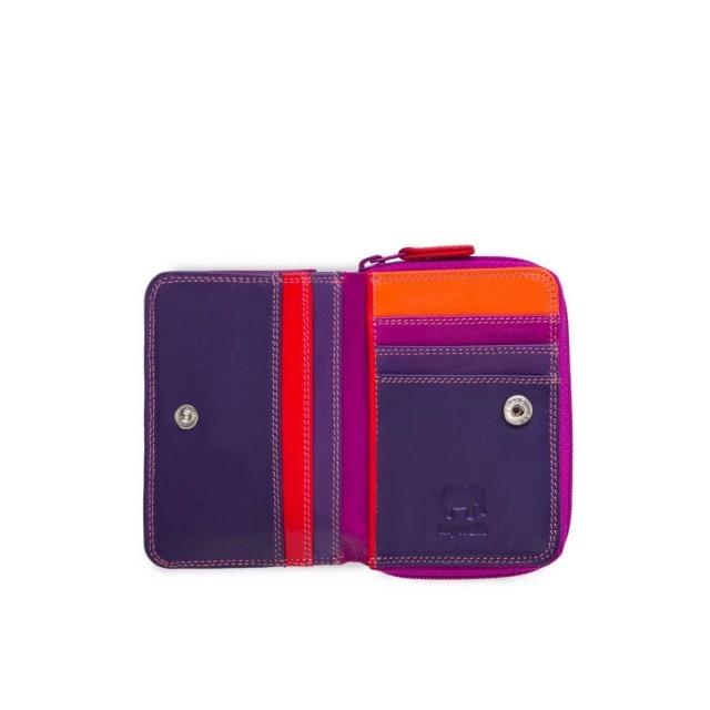 Small Zip Wallet Sangria color