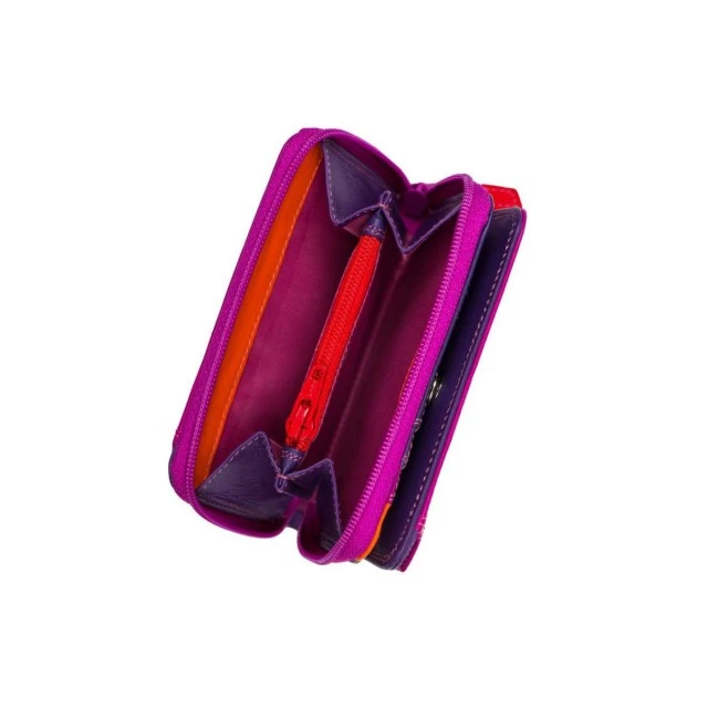 Small Zip Wallet Sangria color