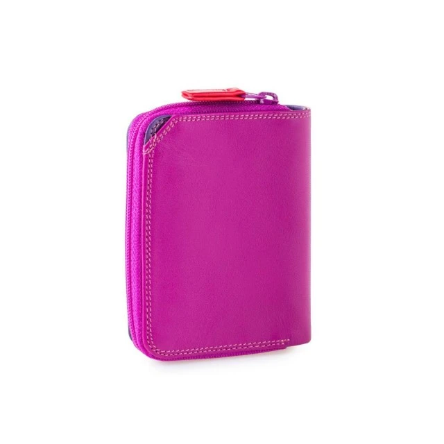 Small Zip Wallet Sangria color