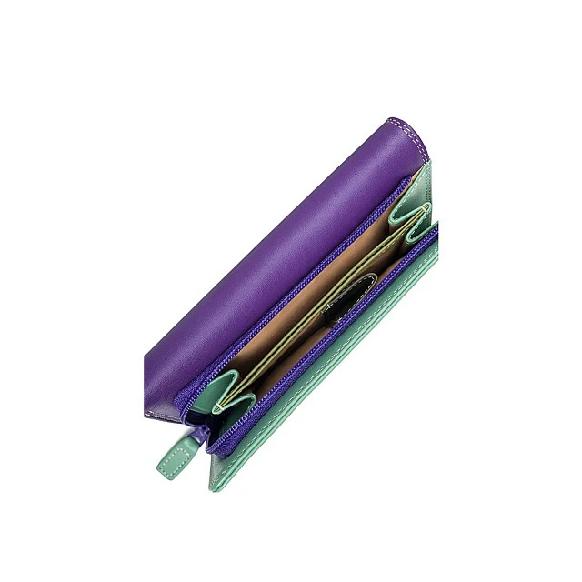 Портфейл Medium Tri Fold Цвят орхидея
