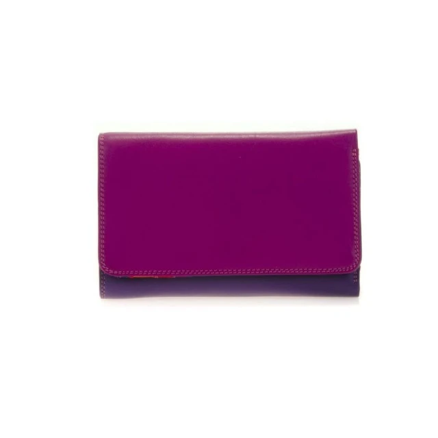 Medium Tri Fold Wallet Sangria color